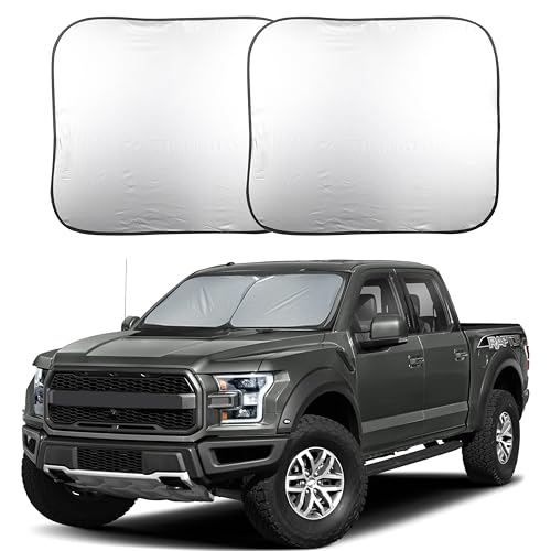2 Piece Foldable Truck Window Sun Shade (2 Count)