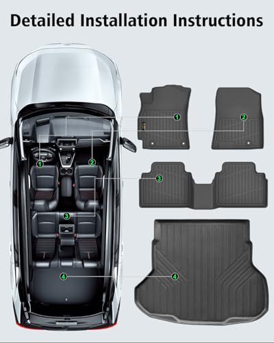 Floor Mats & Cargo Liner Custom for Kia K4 2025 2026 Sedan