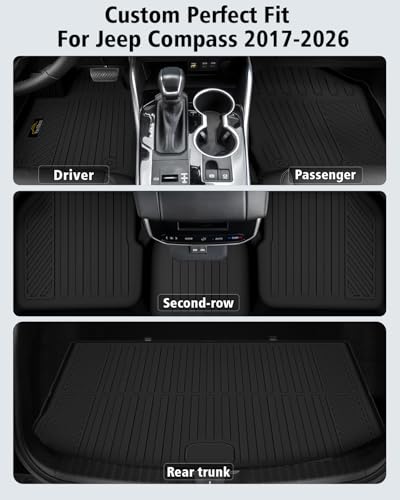 Floor Mats & Cargo Liner Custom Fit for Jeep Compass 2017