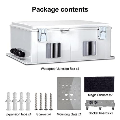 Outdoor Electrical Junction Box with High Power Outlet