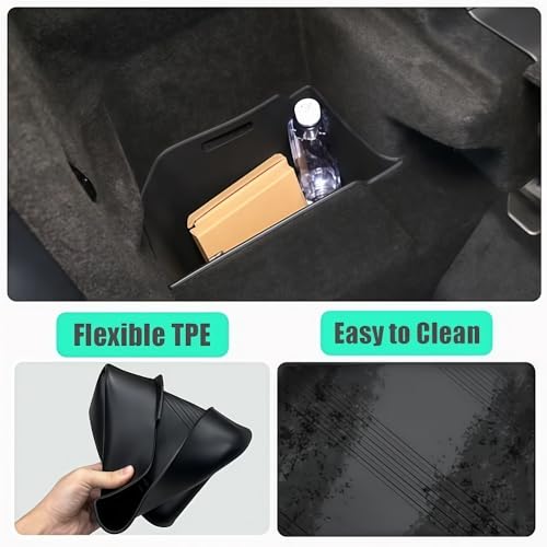 GGCLIMAX Car Organizer Rear Trunk Side Storage Box Compatible with Tesla Model X 2022