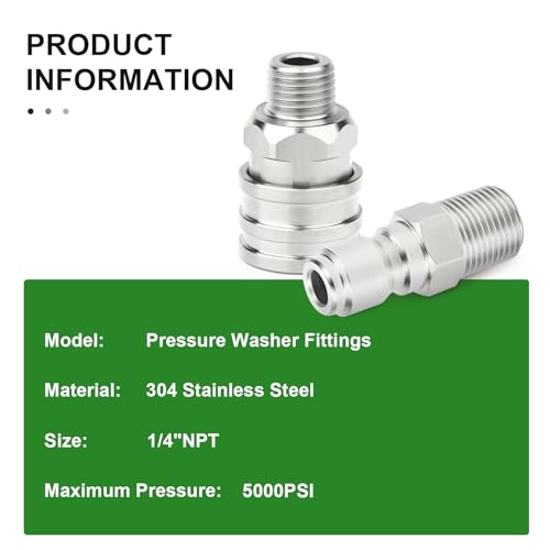 6PCS 304 Stainless Steel 1 (6 Count)