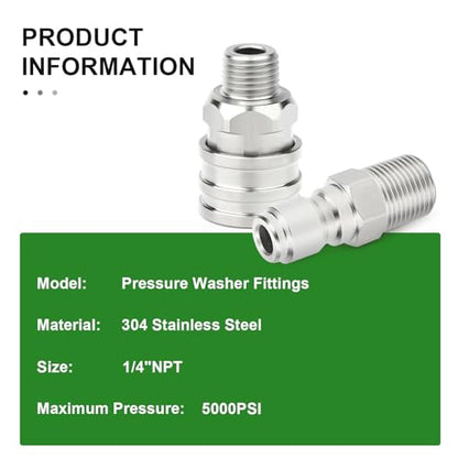 6PCS 304 Stainless Steel 1 (6 Count)