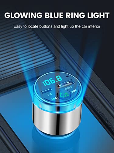 FM Transmitter for Car Bluetooth 5.3