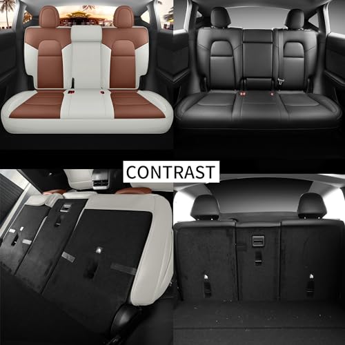 Leather Seat Cover for Tesla Model Y 2020