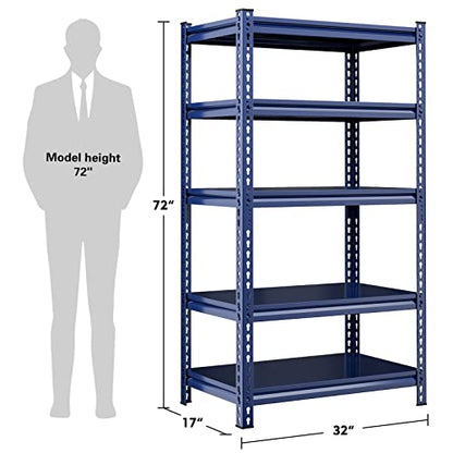 Garage Shelving 2000 LBS Storage Shelves Heavy Duty Metal Shelving Unit Shelf for Pantry Closet