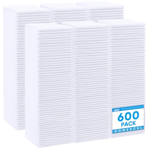 White Microfiber Cleaning Cloth 600 Pack (600 Count)