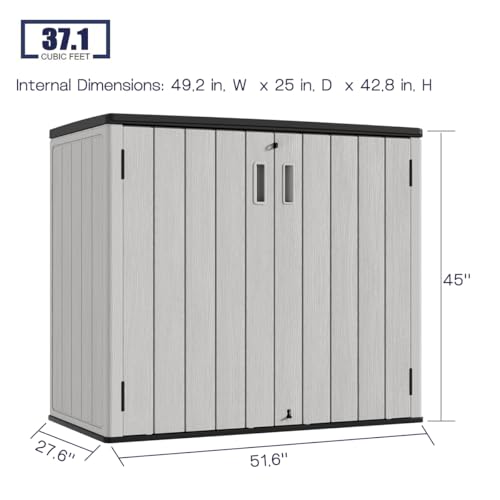 Outdoor Horizontal Storage Sheds