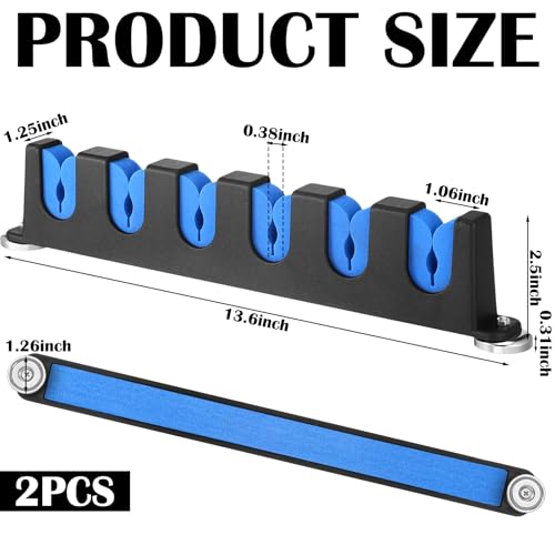 2 Pcs Magnetic Fishing Rod Holder for Car Fishing Pole Rack Vertical Rod Storage Holders for Truck Bed Boat Wall Garage Door (2 Count)