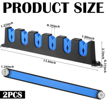 2 Pcs Magnetic Fishing Rod Holder for Car Fishing Pole Rack Vertical Rod Storage Holders for Truck Bed Boat Wall Garage Door (2 Count)