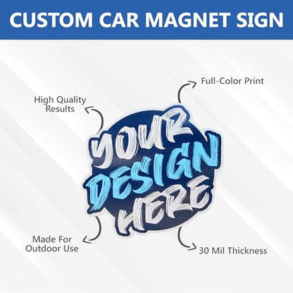 Custom Car Magnetic Signs for Business Advertising and Vehicle Promotion