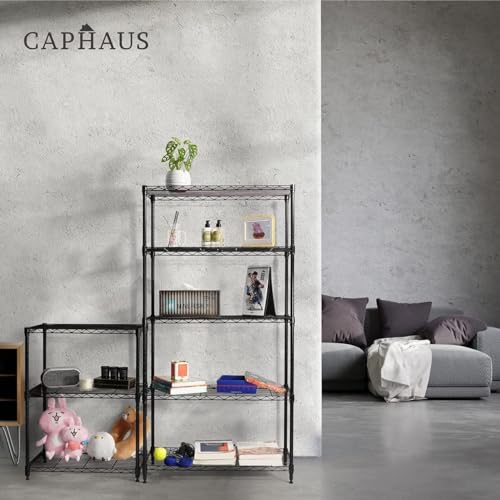 NSF Black Adjustable Shelf Wire Shelving Unit w (4 Count)