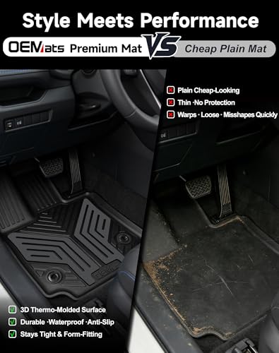 Premium Color TPE Floor Mats Custom Fit for Toyota RAV4 2019