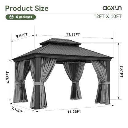 10' X 12' Hardtop Gazebo with Drainage