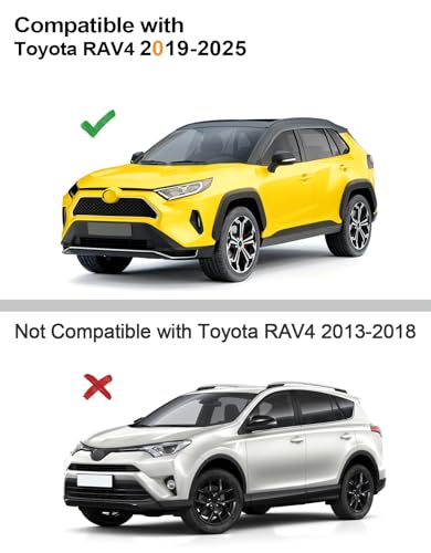 Tape on Window Visors Rain Guards for Toyota RAV4 2019 (6 Count)