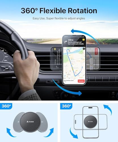 for MagSafe Car Mount [Strong Magnet&Metal Clip] Vent Phone Holder