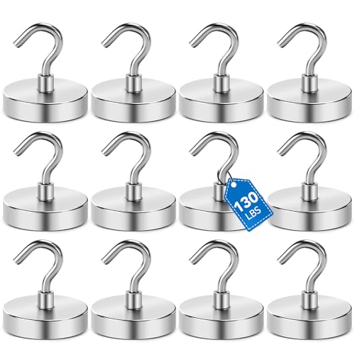 Magnetic Hooks for Cruise Cabins (12 Count)