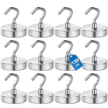 Magnetic Hooks for Cruise Cabins (12 Count)
