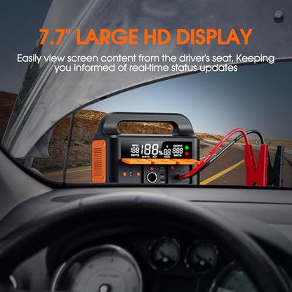 8000A LiFeMnPO4 Jump Starter for All 12V Cars