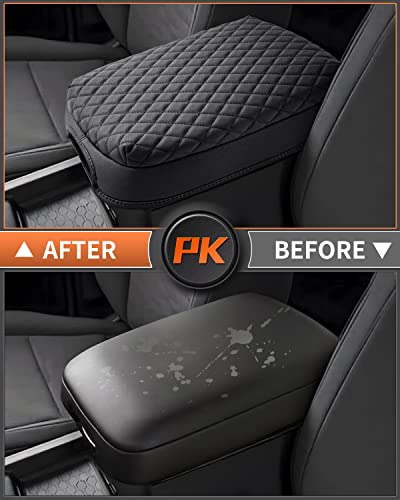 Custom for Center Console Cover Nissan Frontier 2025 2024 2023 2022 Armrest Cushion Pad Cover PU Leather Frontier Accessories 2025 2026 Car Armrest Seat Box Cover Protector Anti