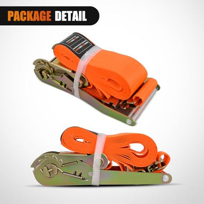 E Track Ratchet Straps 2 Pack 2" x 12' (2 Count)