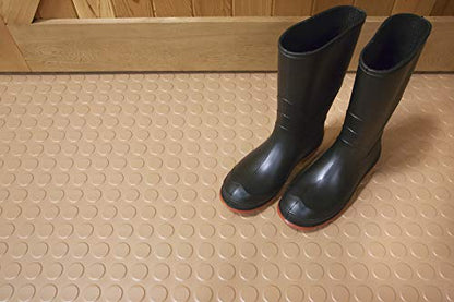 Large Coin Pattern Vinyl Garage Floor Protector Mat
