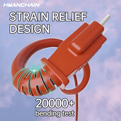 Indoor Outdoor Orange Extension Cord 75 FT Waterproof 16
