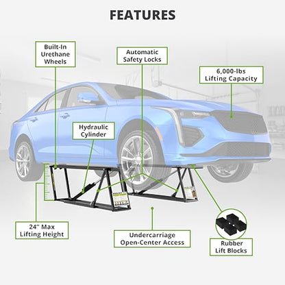 6000TL Portable Car Lift with 6