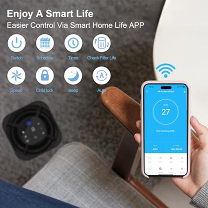 Air Purifier for Home Bedroom Up to 2200 Ft²
