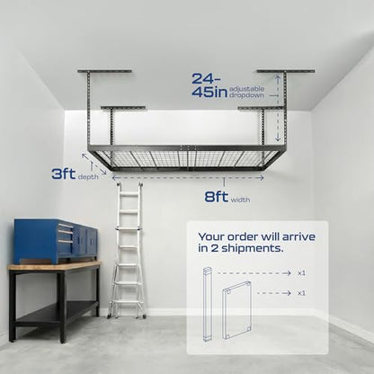 MonsterRax 3x8 Overhead Garage Storage Rack