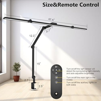 3000 Lumen Ultra Bright Architect Desk Lamp with Clamp