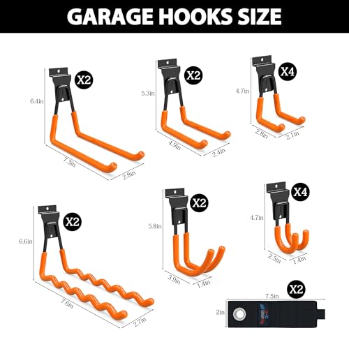 Slatwall Hooks 18 Pack Heavy Duty Multi Sizes (18 Count)