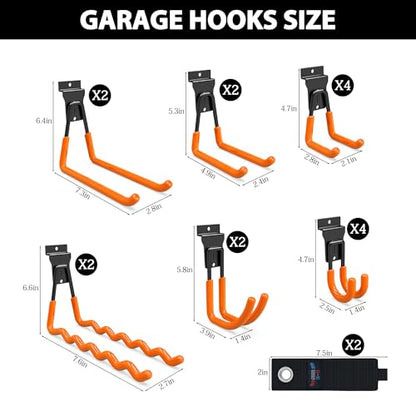 Slatwall Hooks 18 Pack Heavy Duty Multi Sizes (18 Count)