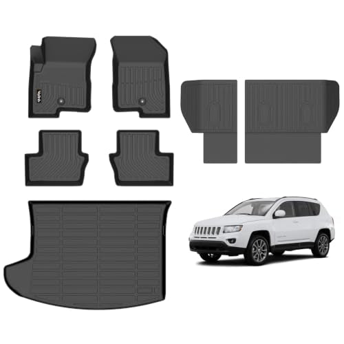 Floor Mats & Cargo Liner Backrest Mat for Jeep Compass 2007
