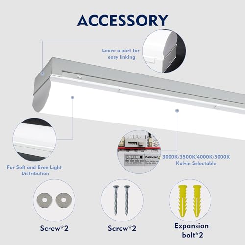 4PK 4FT LED Shop Light (4 Count)
