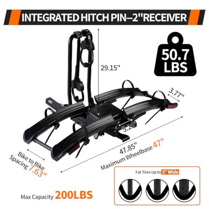Ebike Rack with Ramp (2 Count)