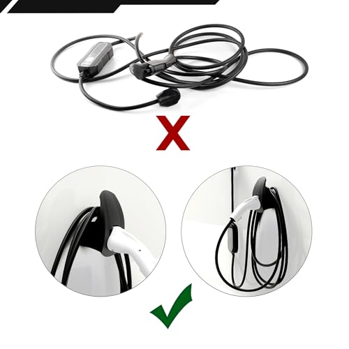 EV Charging Cable Holder Wall Mount for J1772 Charger (10 Count)