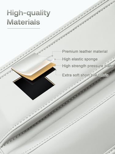 Premium Leather Car Seat Gap Filler Organizer (2 Count)