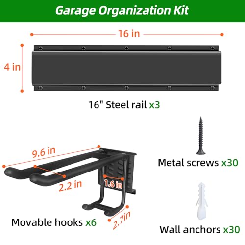 48 in Garage Tool Organizer Wall Mount