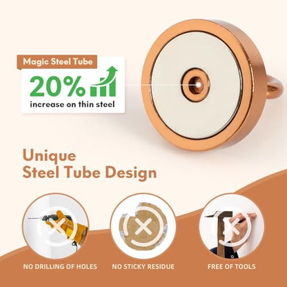Magnetic Hooks Steel Tube Design for Cruise (10 Count)