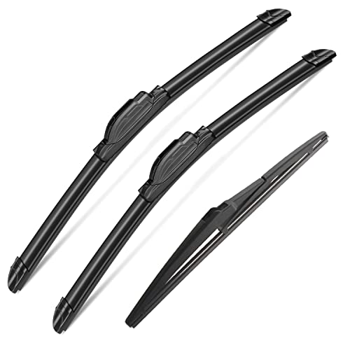 3Pcs Windshield Wipers for TOYOTA RAV4 2006 2007 2008 2009 2010 2011 2012 (3 Count)