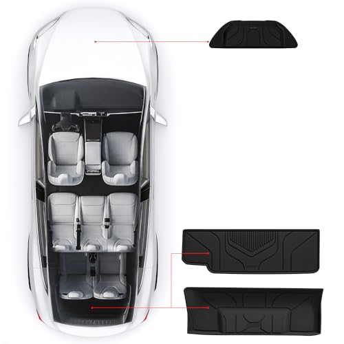 Trunk Mats for Tesla Model X & Plaid 6 Seater