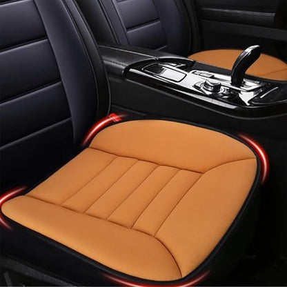 2PCS Car Seat Cushion Pad 1.2" Thick Comfort Seat Protector for Car Driver Seat Office Chair Home Use Memory Foam Seat Cushion with Non Slip Bottom