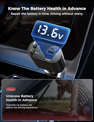 Retractable USB C Car Charger
