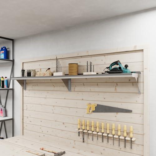 10 in. x 72 in. Stainless Steel Wall Mount Shelf