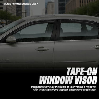 4PCS Tape On Window Visors for 2000 (4 Count)