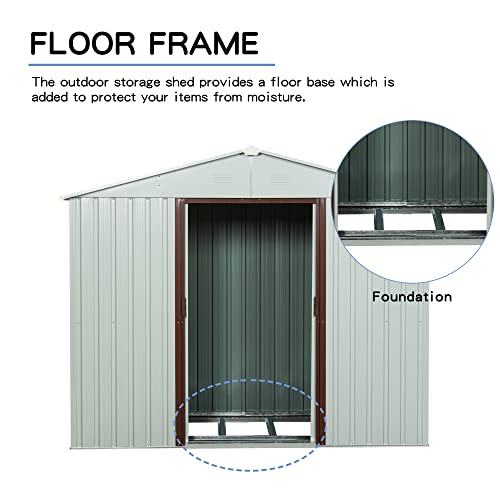 4x8 FT Outdoor Storage Shed