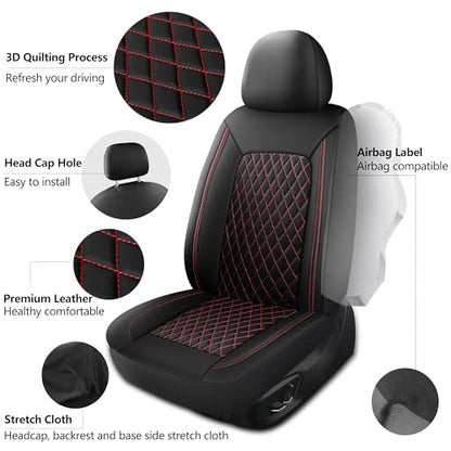 Faux Leather Front Car Seat Covers (2 Count)