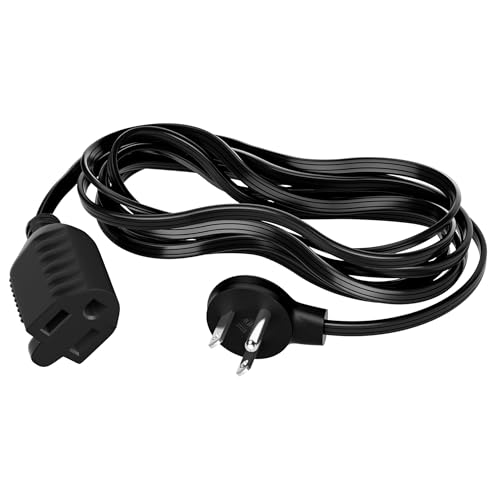 Flat Plug Extension Cord 30 Ft with Slim Space