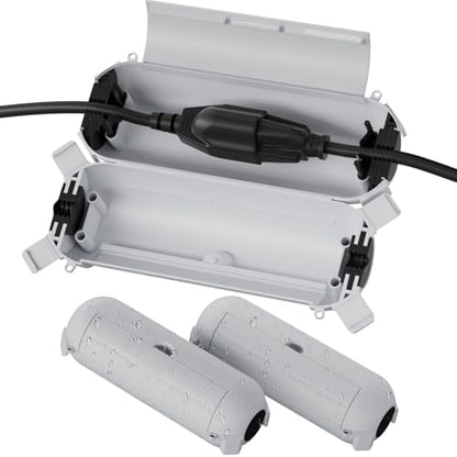 3 Pack] Flemoon Outdoor Extension Cord Safety Cover with Waterproof Seal